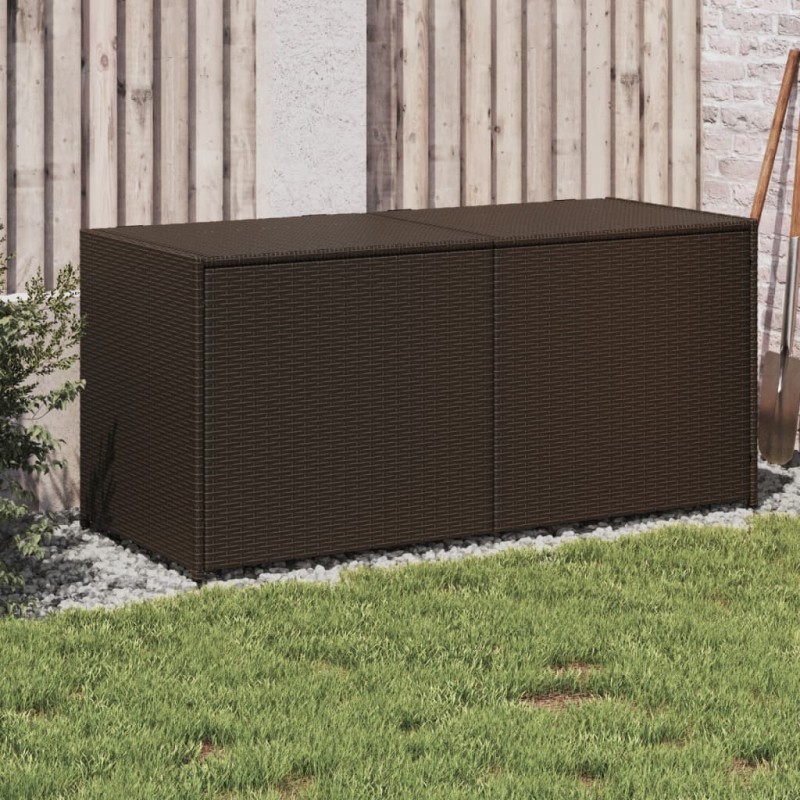 vidaXL Gartentruhe Braun 283L Poly Rattan vidaXL Gartentruhe Braun 283L Poly Rattan
