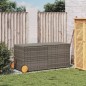 vidaXL Gartentruhe mit Rollen Grau 283L Poly Rattan vidaXL Gartentruhe mit Rollen Grau 283L Poly Rattan