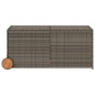 vidaXL Gartentruhe mit Rollen Grau 283L Poly Rattan vidaXL Gartentruhe mit Rollen Grau 283L Poly Rattan