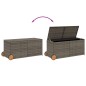 vidaXL Gartentruhe mit Rollen Grau 283L Poly Rattan vidaXL Gartentruhe mit Rollen Grau 283L Poly Rattan