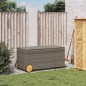 vidaXL Gartentruhe mit Rollen Grau 190L Poly Rattan vidaXL Gartentruhe mit Rollen Grau 190L Poly Rattan