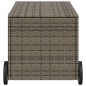vidaXL Gartentruhe mit Rollen Grau 190L Poly Rattan vidaXL Gartentruhe mit Rollen Grau 190L Poly Rattan