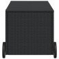 vidaXL Gartentruhe mit Rollen Schwarz 190L Poly Rattan vidaXL Gartentruhe mit Rollen Schwarz 190L Poly Rattan