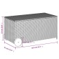 vidaXL Gartentruhe mit Rollen Schwarz 190L Poly Rattan vidaXL Gartentruhe mit Rollen Schwarz 190L Poly Rattan