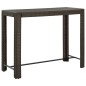 7-tlg. Gartenbar-Set mit Kissen Poly Rattan Braun 7-tlg. Gartenbar-Set mit Kissen Poly Rattan Braun
