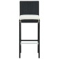 7-tlg. Garten-Bar-Set mit Creme Kissen Poly Rattan 7-tlg. Garten-Bar-Set mit Creme Kissen Poly Rattan