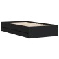 vidaXL Bettgestell mit Schubladen Schwarz 75x190 cm Holzwerkstoff vidaXL Bettgestell mit Schubladen Schwarz 75x190 cm Holzwerkstoff