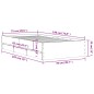 vidaXL Bettgestell mit Schubladen Schwarz 75x190 cm Holzwerkstoff vidaXL Bettgestell mit Schubladen Schwarz 75x190 cm Holzwerkstoff