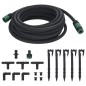 vidaXL Tropfschlauch Schwarz 0,6" 10 m Gummi vidaXL Tropfschlauch Schwarz 0,6" 10 m Gummi