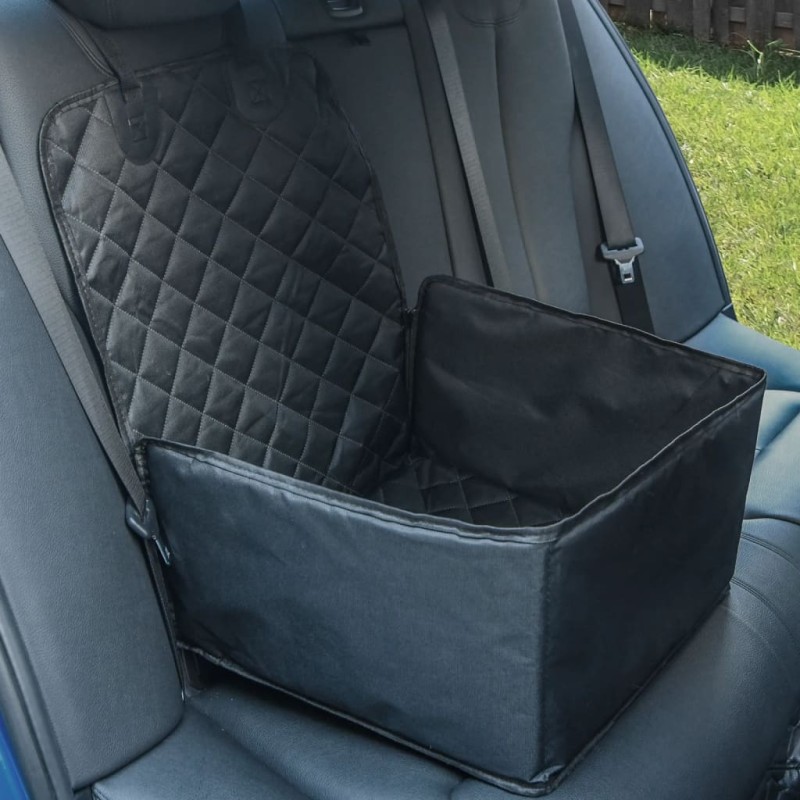 vidaXL Hunde-Autositz Schwarz 45x45x25/55 cm vidaXL Hunde-Autositz Schwarz 45x45x25/55 cm