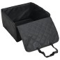 vidaXL Hunde-Autositz Schwarz 45x45x25/55 cm vidaXL Hunde-Autositz Schwarz 45x45x25/55 cm