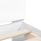 vidaXL Bettgestell mit Kopfteil LED-Beleuchtung Weiß 140x190 cm vidaXL Bettgestell mit Kopfteil LED-Beleuchtung Weiß 140x190 cm