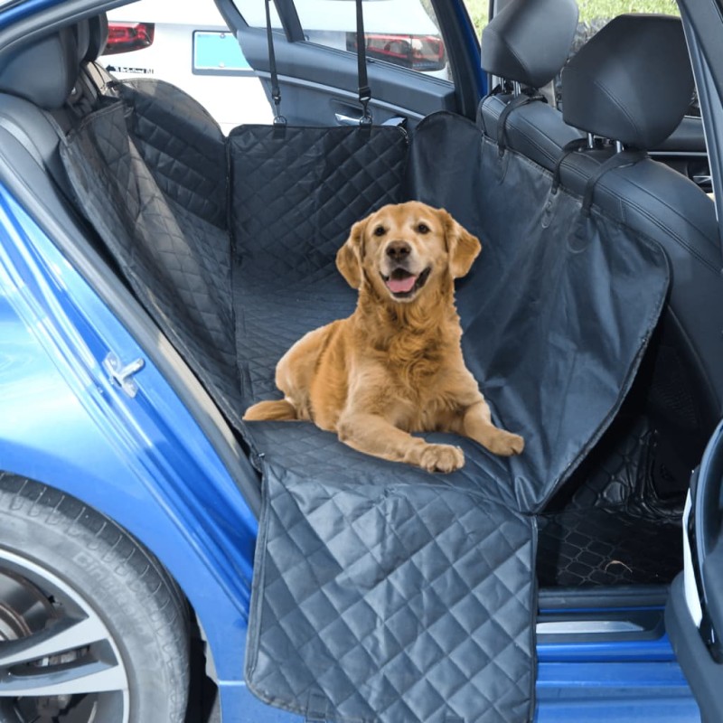 vidaXL Hunde-Autositzbezug Schwarz 137x46x50 cm vidaXL Hunde-Autositzbezug Schwarz 137x46x50 cm