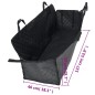 vidaXL Hunde-Autositzbezug Schwarz 137x46x50 cm vidaXL Hunde-Autositzbezug Schwarz 137x46x50 cm