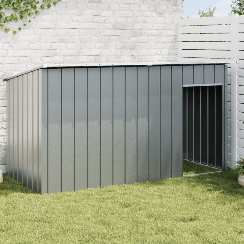 vidaXL Hundehütte mit Dach Anthrazit 196x91x110 cm Verzinkter Stahl vidaXL Hundehütte mit Dach Anthrazit 196x91x110 cm Verzinkter Stahl