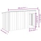 vidaXL Hundehütte mit Dach Anthrazit 196x91x110 cm Verzinkter Stahl vidaXL Hundehütte mit Dach Anthrazit 196x91x110 cm Verzinkter Stahl