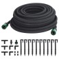 vidaXL Tropfschlauch Schwarz 0,6" 25 m Gummi vidaXL Tropfschlauch Schwarz 0,6" 25 m Gummi