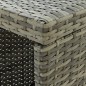 5-tlg. Gartenbar-Set mit Kissen Poly Rattan Grau 5-tlg. Gartenbar-Set mit Kissen Poly Rattan Grau