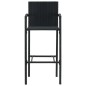 5-tlg. Gartenbar-Set Poly Rattan Schwarz 5-tlg. Gartenbar-Set Poly Rattan Schwarz