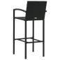 5-tlg. Gartenbar-Set Poly Rattan Schwarz 5-tlg. Gartenbar-Set Poly Rattan Schwarz