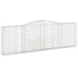 vidaXL Gabionen mit Hochbogen 15Stk. 400x30x120/140cm Verzinktes Eisen vidaXL Gabionen mit Hochbogen 15Stk. 400x30x120/140cm Verzinktes Eisen