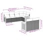 vidaXL 7-tlg. Garten-Sofagarnitur mit Kissen Grau Poly Rattan vidaXL 7-tlg. Garten-Sofagarnitur mit Kissen Grau Poly Rattan