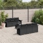 vidaXL 7-tlg. Garten-Sofagarnitur mit Kissen Schwarz Poly Rattan vidaXL 7-tlg. Garten-Sofagarnitur mit Kissen Schwarz Poly Rattan