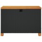 vidaXL Garten-Auflagenbox Schwarz 80x40x48 cm Poly Rattan Akazienholz vidaXL Garten-Auflagenbox Schwarz 80x40x48 cm Poly Rattan Akazienholz