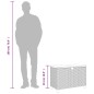 vidaXL Garten-Auflagenbox Schwarz 80x40x48 cm Poly Rattan Akazienholz vidaXL Garten-Auflagenbox Schwarz 80x40x48 cm Poly Rattan Akazienholz