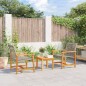 vidaXL Gartenstühle 2 Stk. Grau Poly Rattan und Akazienholz vidaXL Gartenstühle 2 Stk. Grau Poly Rattan und Akazienholz