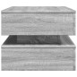 vidaXL Couchtisch mit LED-Leuchten Grau Sonoma 90x50x40 cm vidaXL Couchtisch mit LED-Leuchten Grau Sonoma 90x50x40 cm