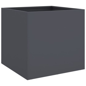 vidaXL Pflanzkübel Anthrazit 42x40x39 cm Kaltgewalzter Stahl