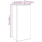 vidaXL Pflanzkübel Weiß 32x27,5x75 cm Kaltgewalzter Stahl vidaXL Pflanzkübel Weiß 32x27,5x75 cm Kaltgewalzter Stahl