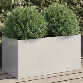 vidaXL Pflanzkübel Silbern 62x30x29 cm Edelstahl
