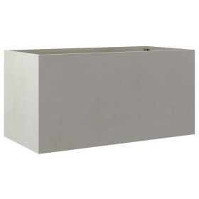 vidaXL Pflanzkübel Silbern 62x30x29 cm Edelstahl
