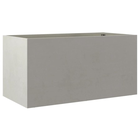 vidaXL Pflanzkübel Silbern 62x30x29 cm Edelstahl