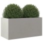 vidaXL Pflanzkübel Silbern 62x30x29 cm Edelstahl vidaXL Pflanzkübel Silbern 62x30x29 cm Edelstahl