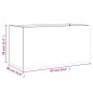 vidaXL Pflanzkübel Anthrazit 62x30x29 cm Kaltgewalzter Stahl vidaXL Pflanzkübel Anthrazit 62x30x29 cm Kaltgewalzter Stahl