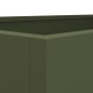 vidaXL Pflanzkübel Olivgrün 62x40x39 cm Kaltgewalzter Stahl vidaXL Pflanzkübel Olivgrün 62x40x39 cm Kaltgewalzter Stahl