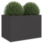 vidaXL Pflanzkübel Schwarz 62x47x46 cm Kaltgewalzter Stahl vidaXL Pflanzkübel Schwarz 62x47x46 cm Kaltgewalzter Stahl