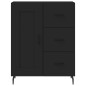 Highboard Schwarz 69,5x34x180 cm Holzwerkstoff Highboard Schwarz 69,5x34x180 cm Holzwerkstoff