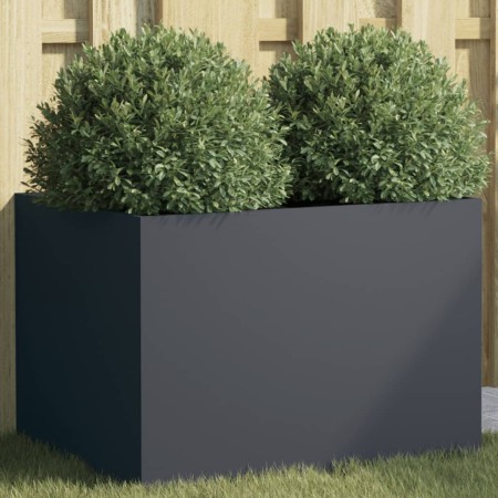 vidaXL Pflanzkübel Anthrazit 62x47x46 cm Kaltgewalzter Stahl