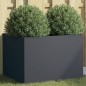 vidaXL Pflanzkübel Anthrazit 62x47x46 cm Kaltgewalzter Stahl vidaXL Pflanzkübel Anthrazit 62x47x46 cm Kaltgewalzter Stahl