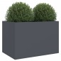 vidaXL Pflanzkübel Anthrazit 62x47x46 cm Kaltgewalzter Stahl vidaXL Pflanzkübel Anthrazit 62x47x46 cm Kaltgewalzter Stahl