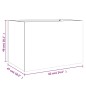 vidaXL Pflanzkübel Anthrazit 62x47x46 cm Kaltgewalzter Stahl vidaXL Pflanzkübel Anthrazit 62x47x46 cm Kaltgewalzter Stahl