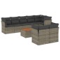 vidaXL 9-tlg. Garten-Sofagarnitur mit Kissen Grau Poly Rattan vidaXL 9-tlg. Garten-Sofagarnitur mit Kissen Grau Poly Rattan