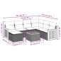 vidaXL 8-tlg. Garten-Sofagarnitur mit Kissen Schwarz Poly Rattan vidaXL 8-tlg. Garten-Sofagarnitur mit Kissen Schwarz Poly Rattan