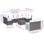 vidaXL 10-tlg. Garten-Sofagarnitur mit Kissen Schwarz Poly Rattan vidaXL 10-tlg. Garten-Sofagarnitur mit Kissen Schwarz Poly Rattan
