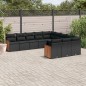 vidaXL 11-tlg. Garten-Sofagarnitur mit Kissen Schwarz Poly Rattan vidaXL 11-tlg. Garten-Sofagarnitur mit Kissen Schwarz Poly Rattan