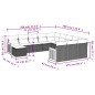 vidaXL 12-tlg. Garten-Sofagarnitur mit Kissen Beige Poly Rattan vidaXL 12-tlg. Garten-Sofagarnitur mit Kissen Beige Poly Rattan